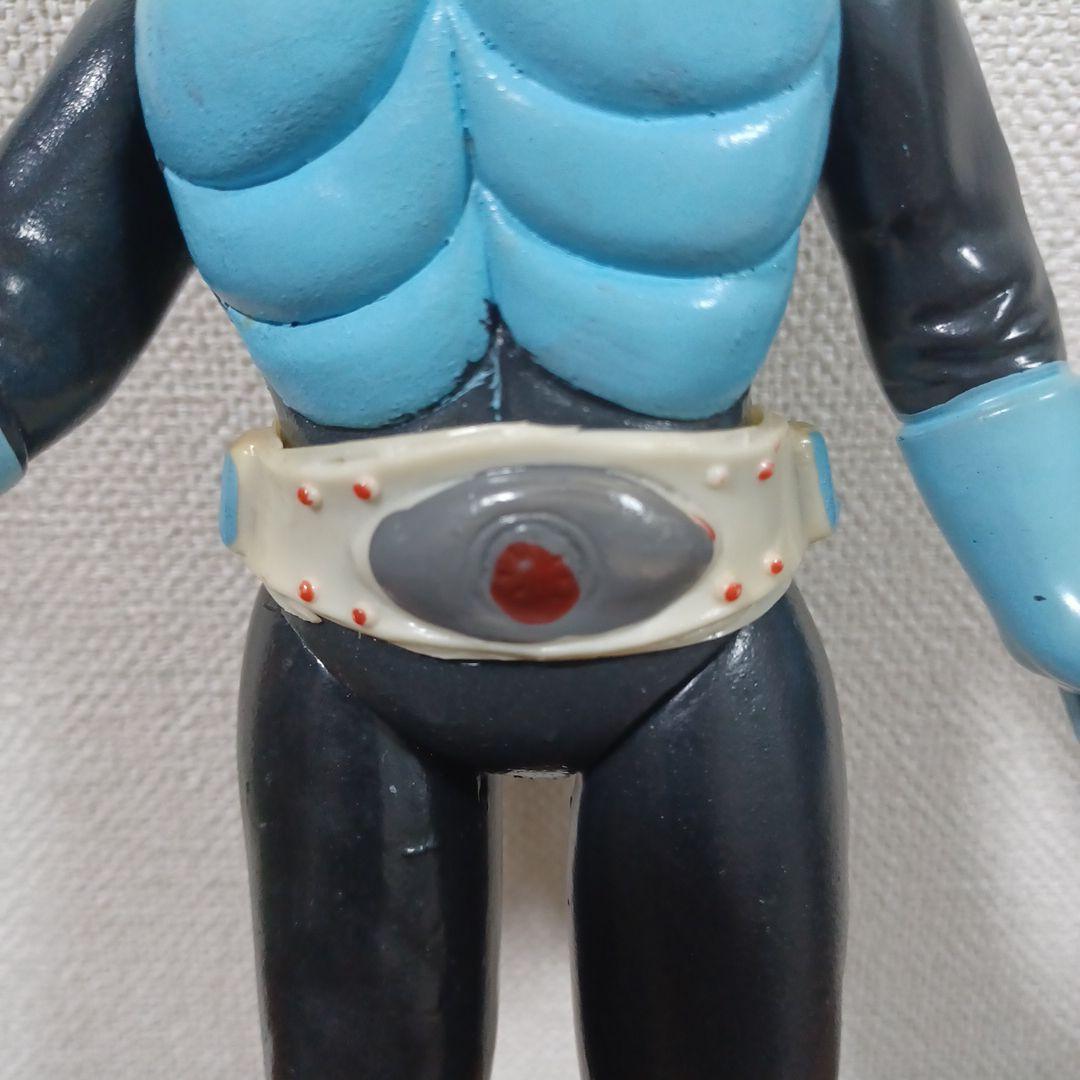 無版権　パチもの「仮面ライダー」風の面取れ希少ソフビフィギュア