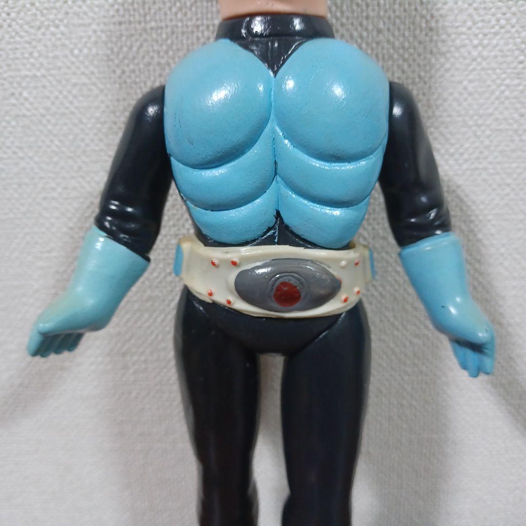 無版権　パチもの「仮面ライダー」風の面取れ希少ソフビフィギュア