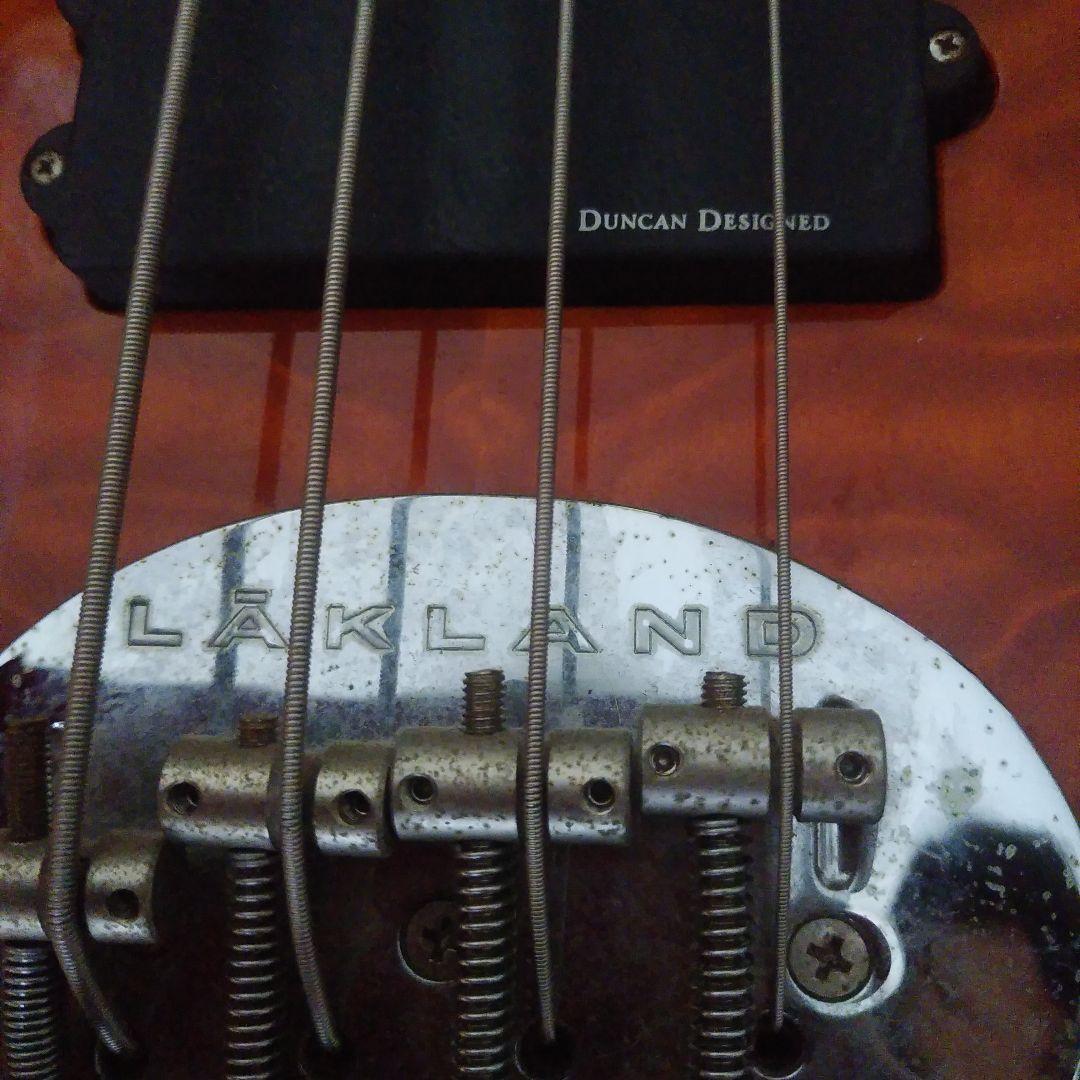 Lakland エレキベース レッド ギターケース付き