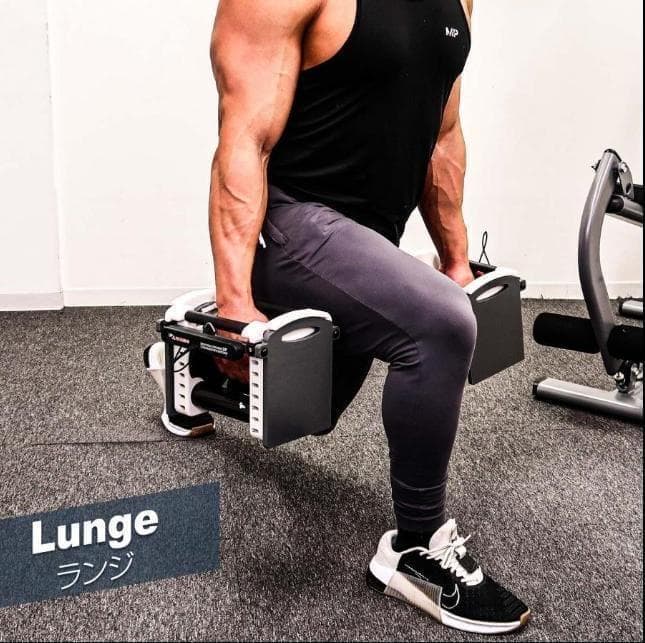 パワーブロック ダンベル 可変式 42kg 2個セット24段階調節オールブラック