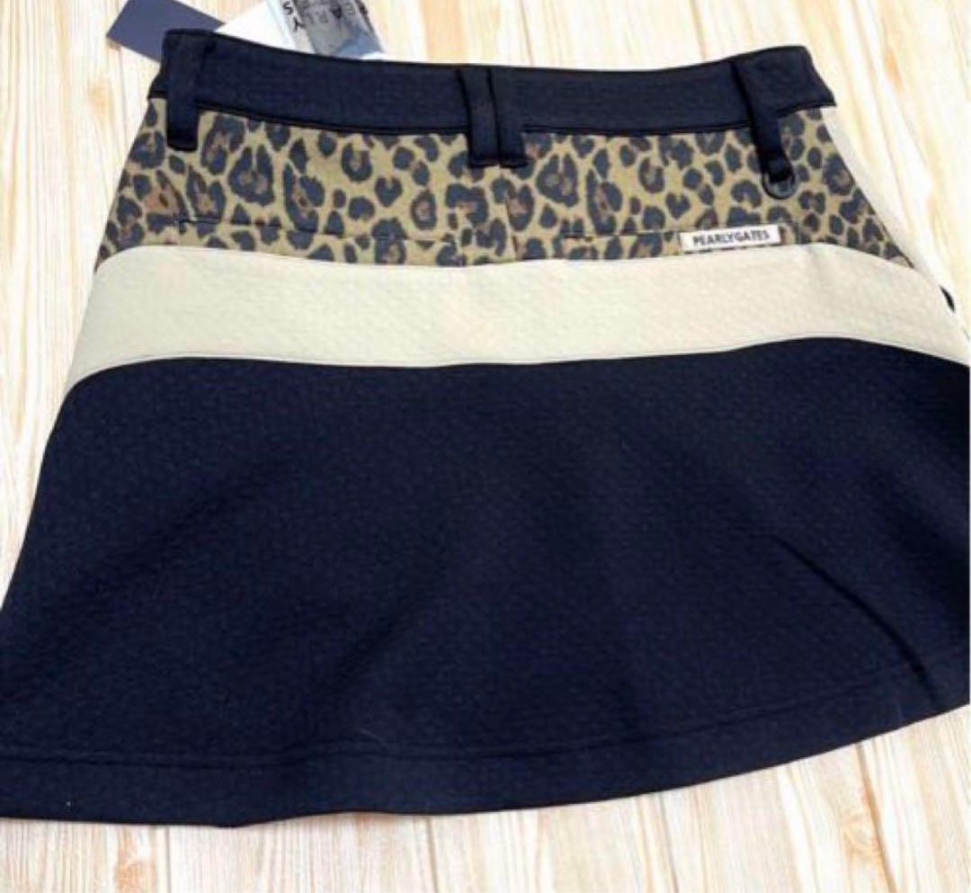 パーリーゲイツ ❣️SALE❣️ヒョウ柄スーパーストレッチスカート 新品正規品 1