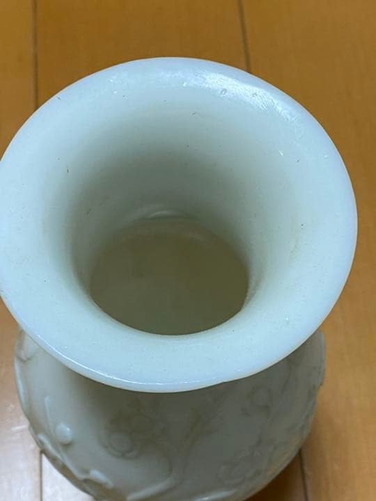 古いガラスの花瓶 中国清朝 乾隆硝子 骨董 唐物