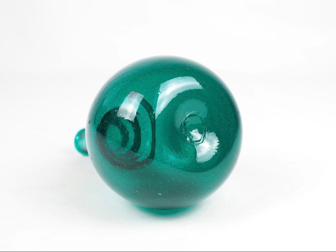 倉敷ガラス 小谷眞三 紐巻き 花瓶 一輪挿し 栞付き 民藝 民芸 吹きガラス