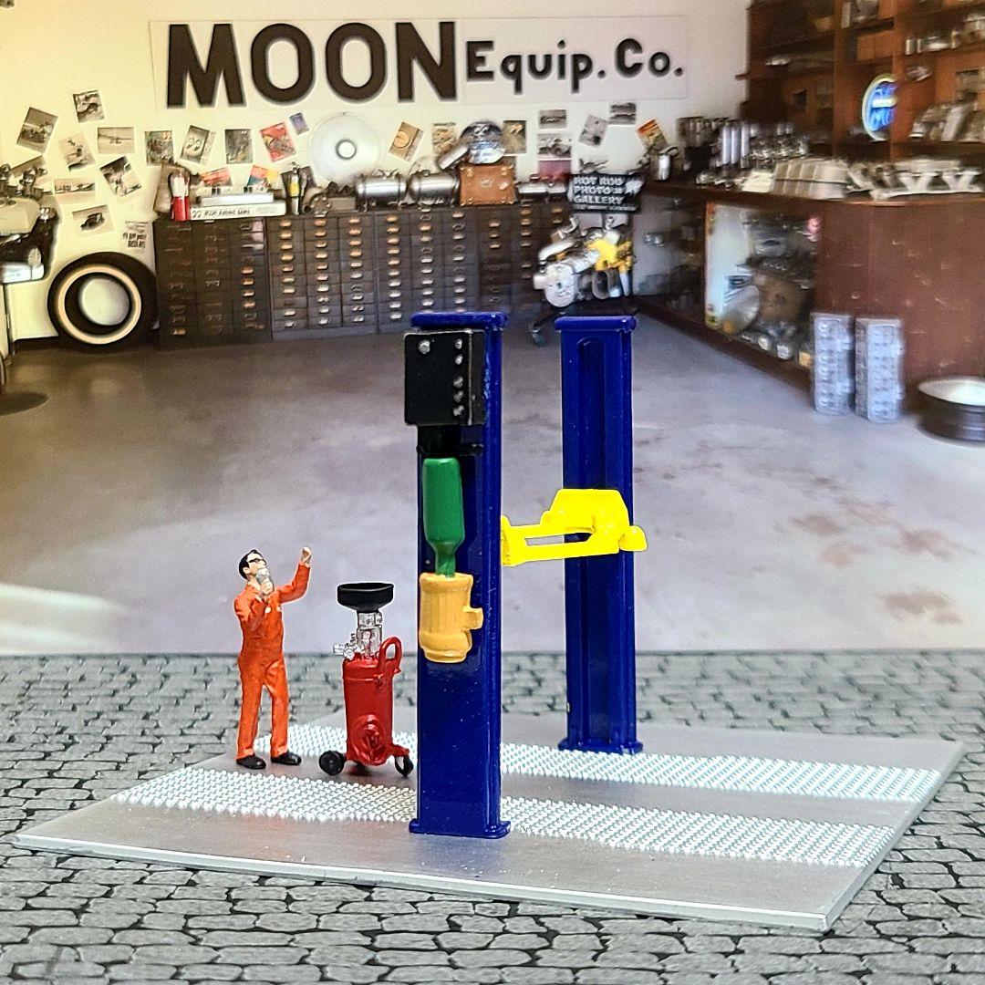 アメリカンジオラマ　2ポストリフト　フルダイキャスト　ガレージ　1/64　新品