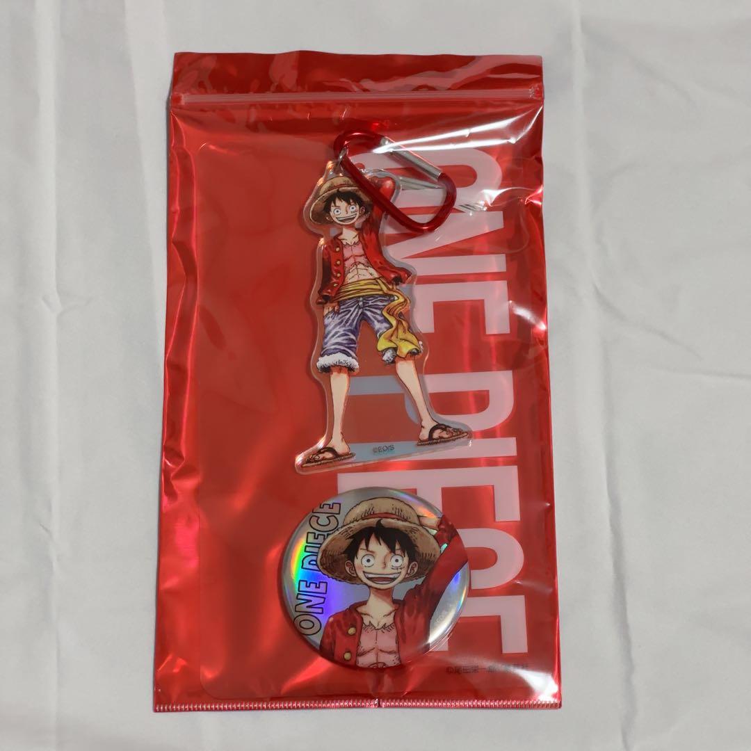 ワンピース 応募者全員サービス オーロラアクキー＆メタリック缶バッジ5種セット