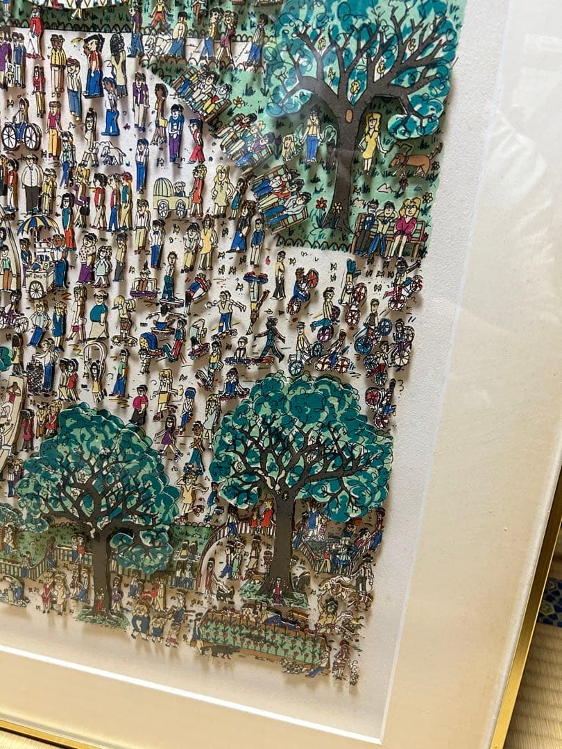 James Rizzi ジェームス•リジィ　3D シルク　アート