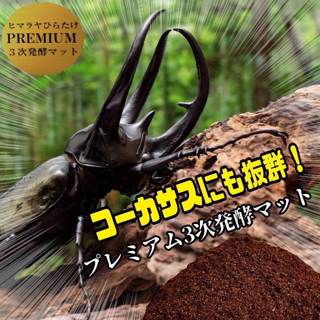 カブトムシ幼虫がビッグに！プレミアム3次発酵マット【90リットル】産卵にも抜群！