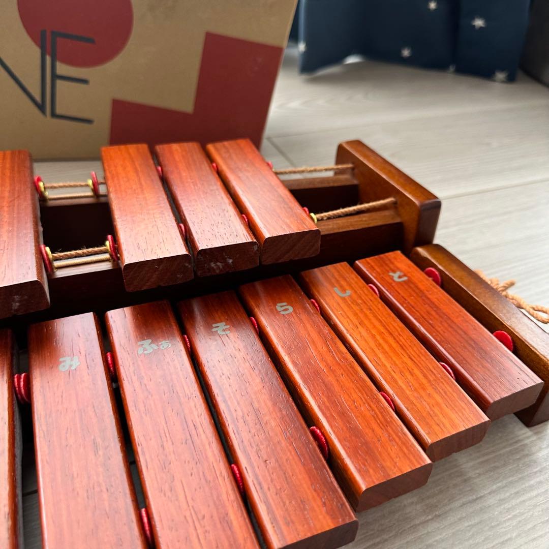【美品】KAWAI シロホン カリン 卓上木琴 30音
