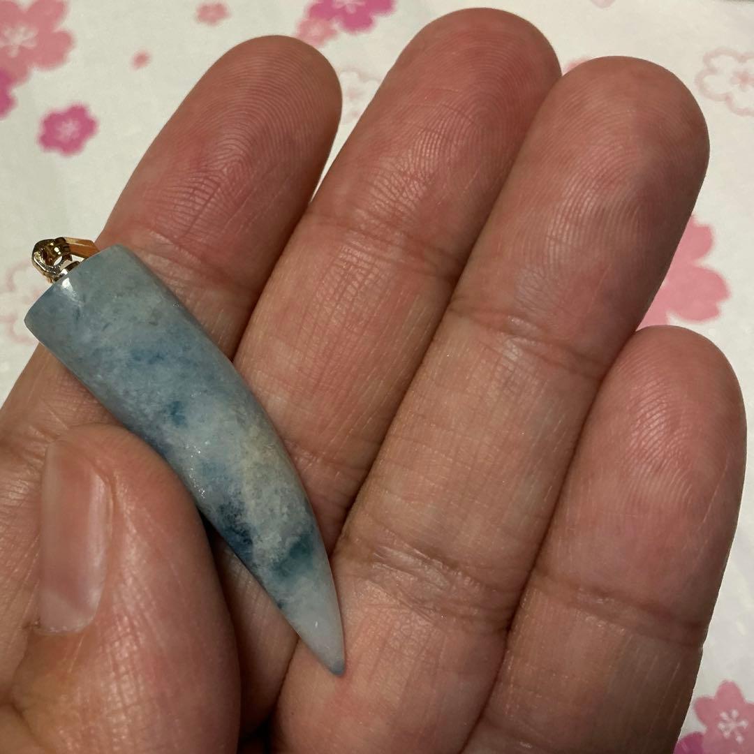 【専用】糸魚川翡翠　コン沢　ネックレストップ（101）