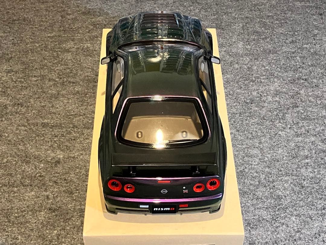 タミヤラジコンRC 日産スカイラインGT-R R34 塗装済スペアボディ偏光緑紫