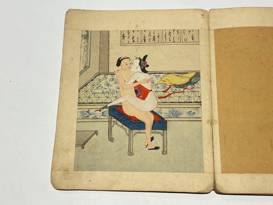 「閨房秘戯」中国春画 手書き 10図1冊|唐本 艶本 秘画