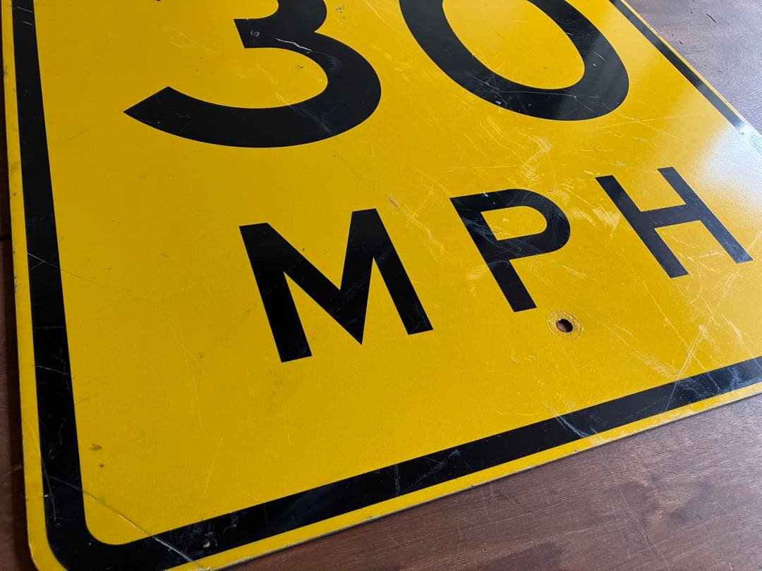 道路標識◆道路看板◆トラフィックサイン◆ロードサイン◆ストリート◆30MPH
