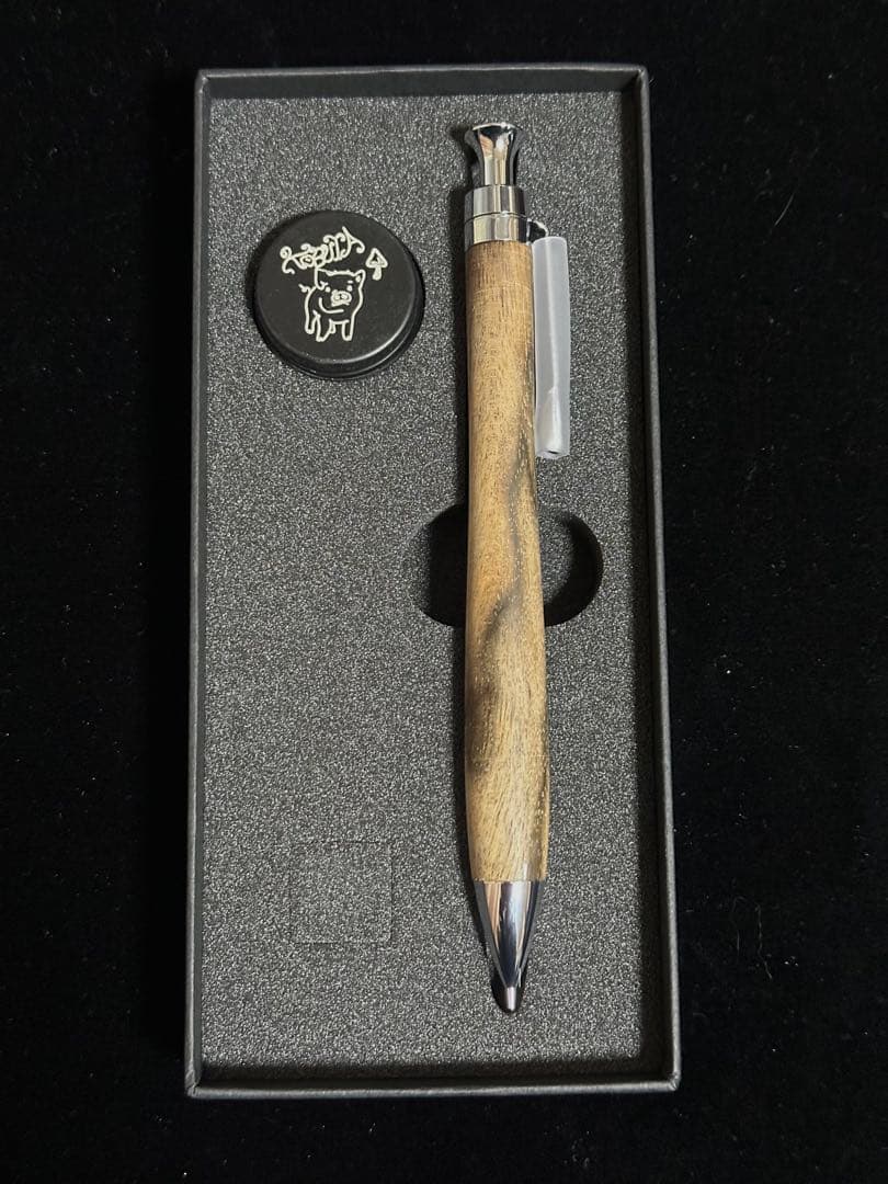 こぶた工房 シャープペンシル 黒柿 0.5mm