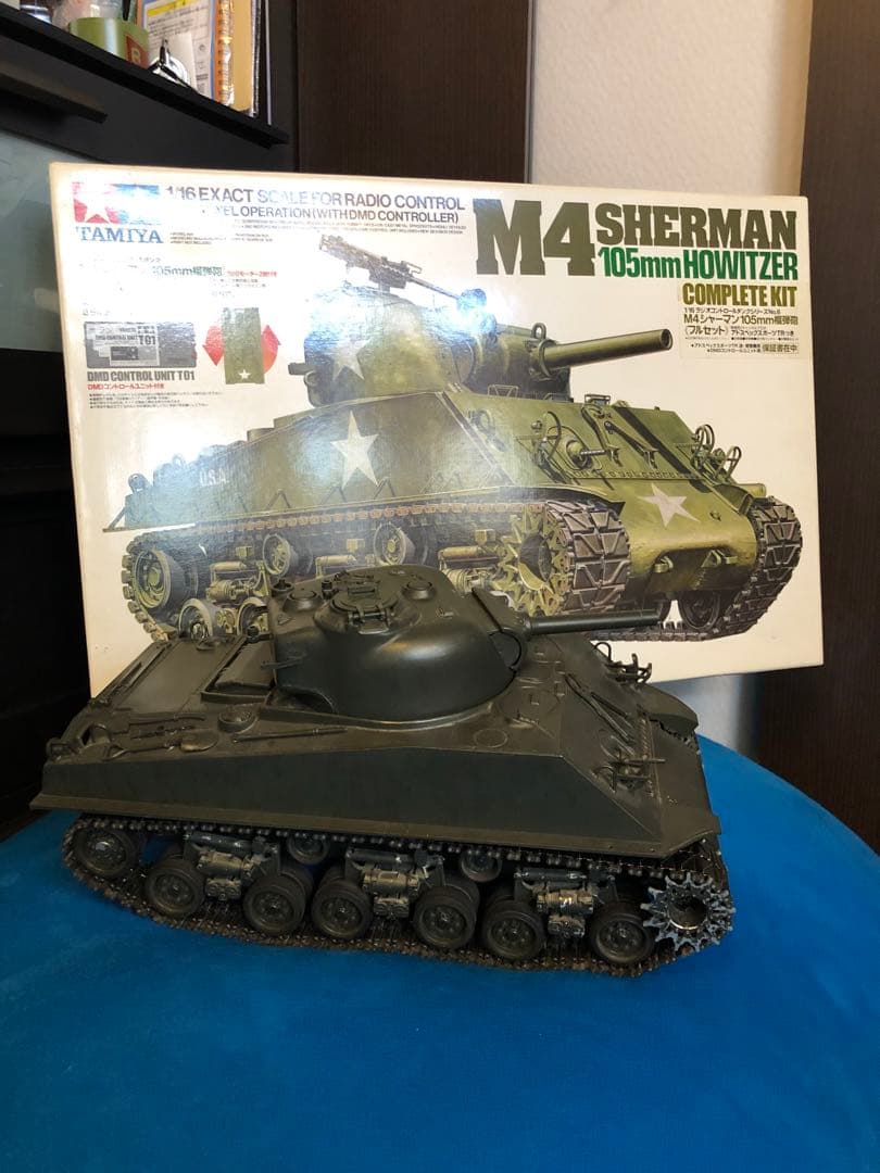 タミヤ1/16M4シャーマン コンピューターコントロールタンクキット説明書付き