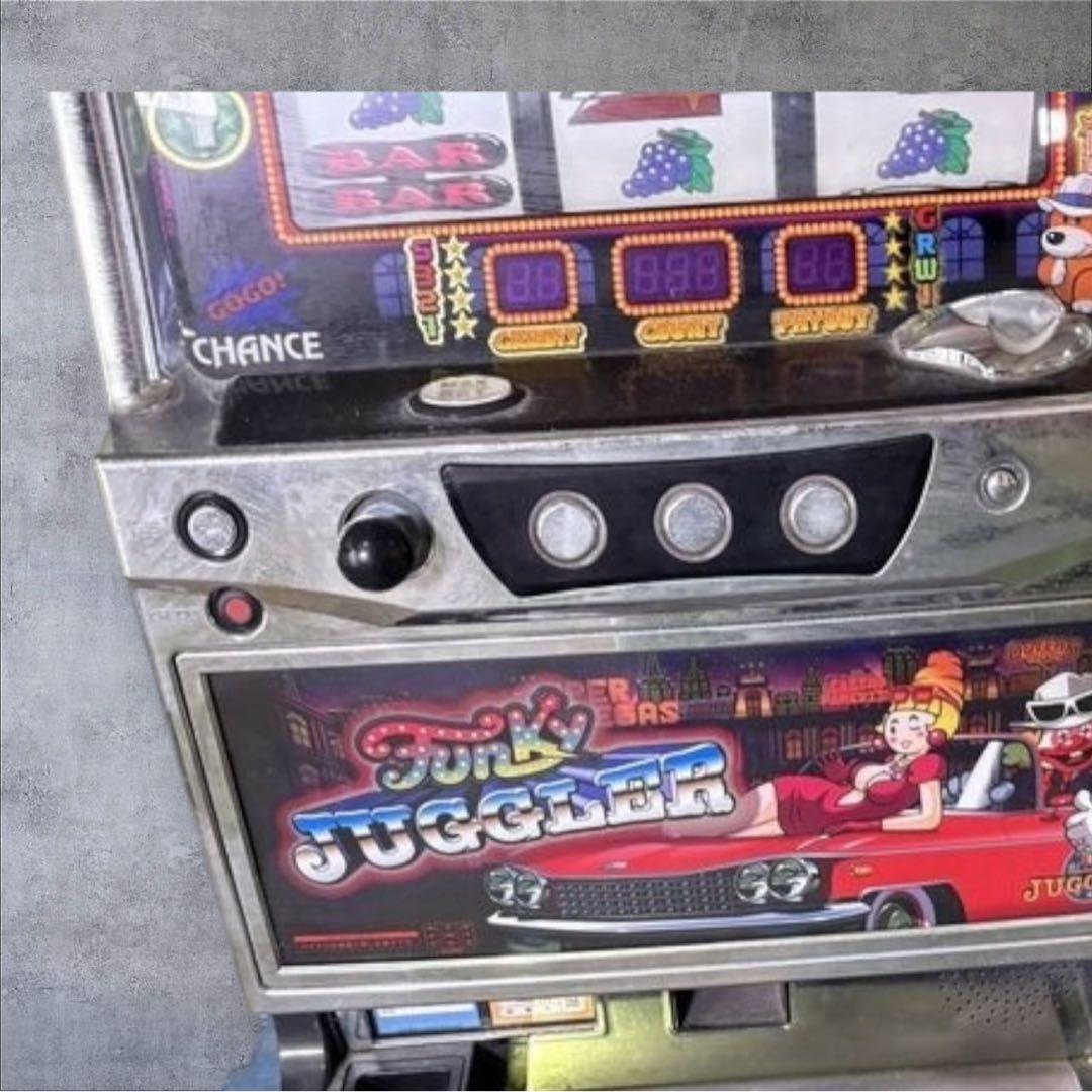 スロット実機 ファンキージャグラー 動作品 鍵・メダル付き