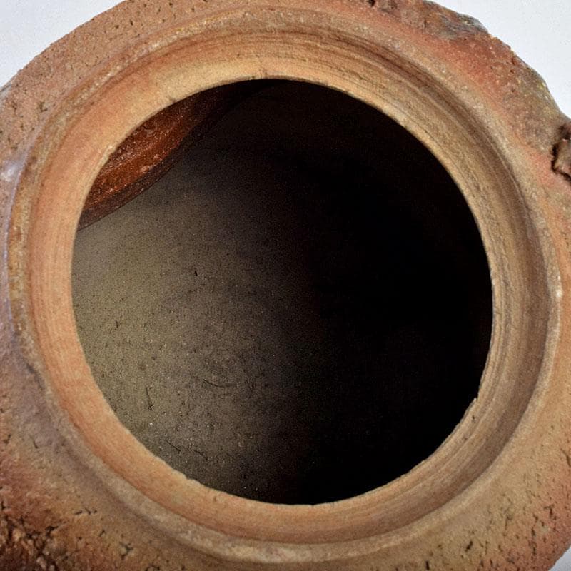 北大路魯山人作　信楽焼　水指　共箱　D　R9032B