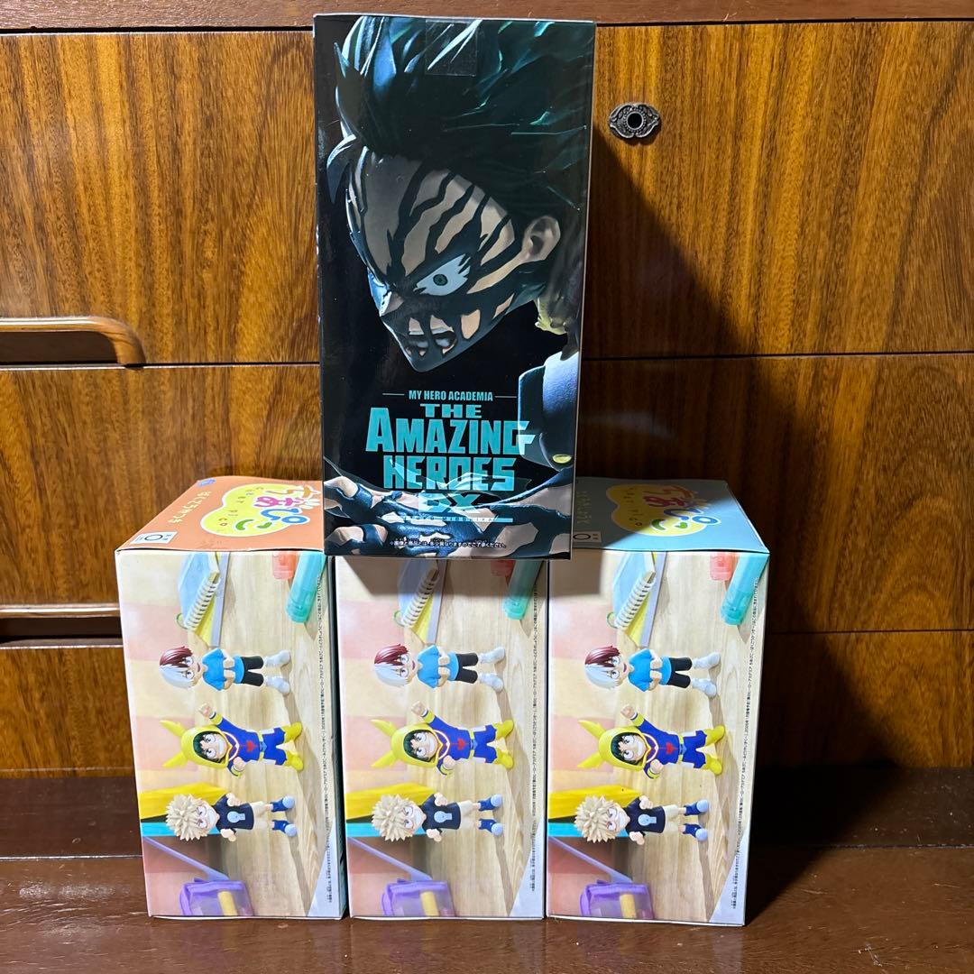 僕のヒーローアカデミア　ちあぴこ　3種セット& 緑谷出久フィギュア