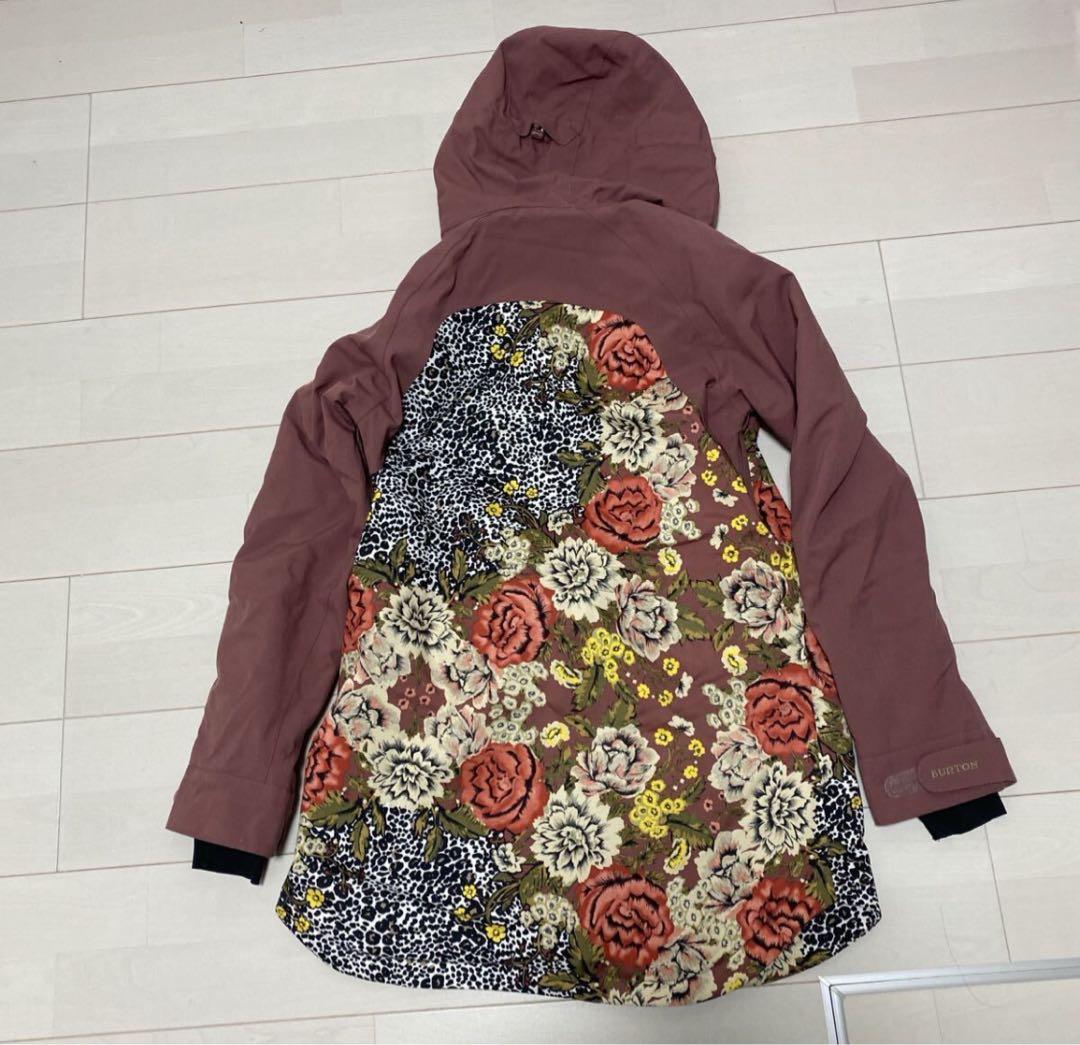 【M】 BURTON バートン レディース スノーボードウエア　ビブパンツ 花柄