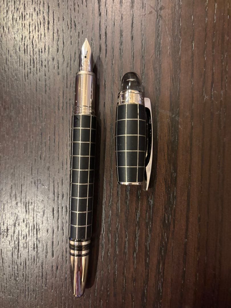 【極美品/廃盤】MONTBLANC万年筆 スターウォーカー メタルラバー 14K