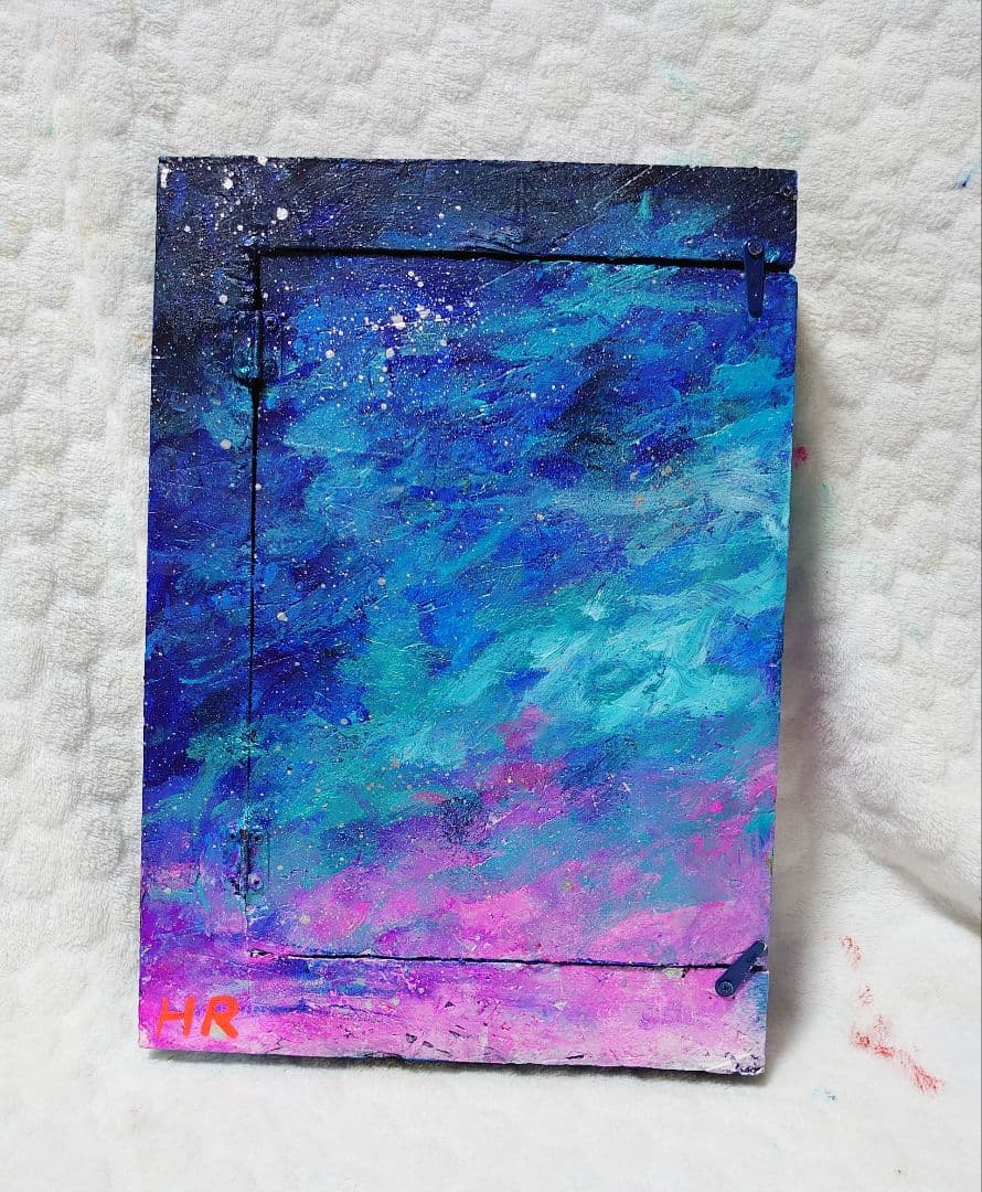 油絵 絵画 ブックボックス【夜の海】