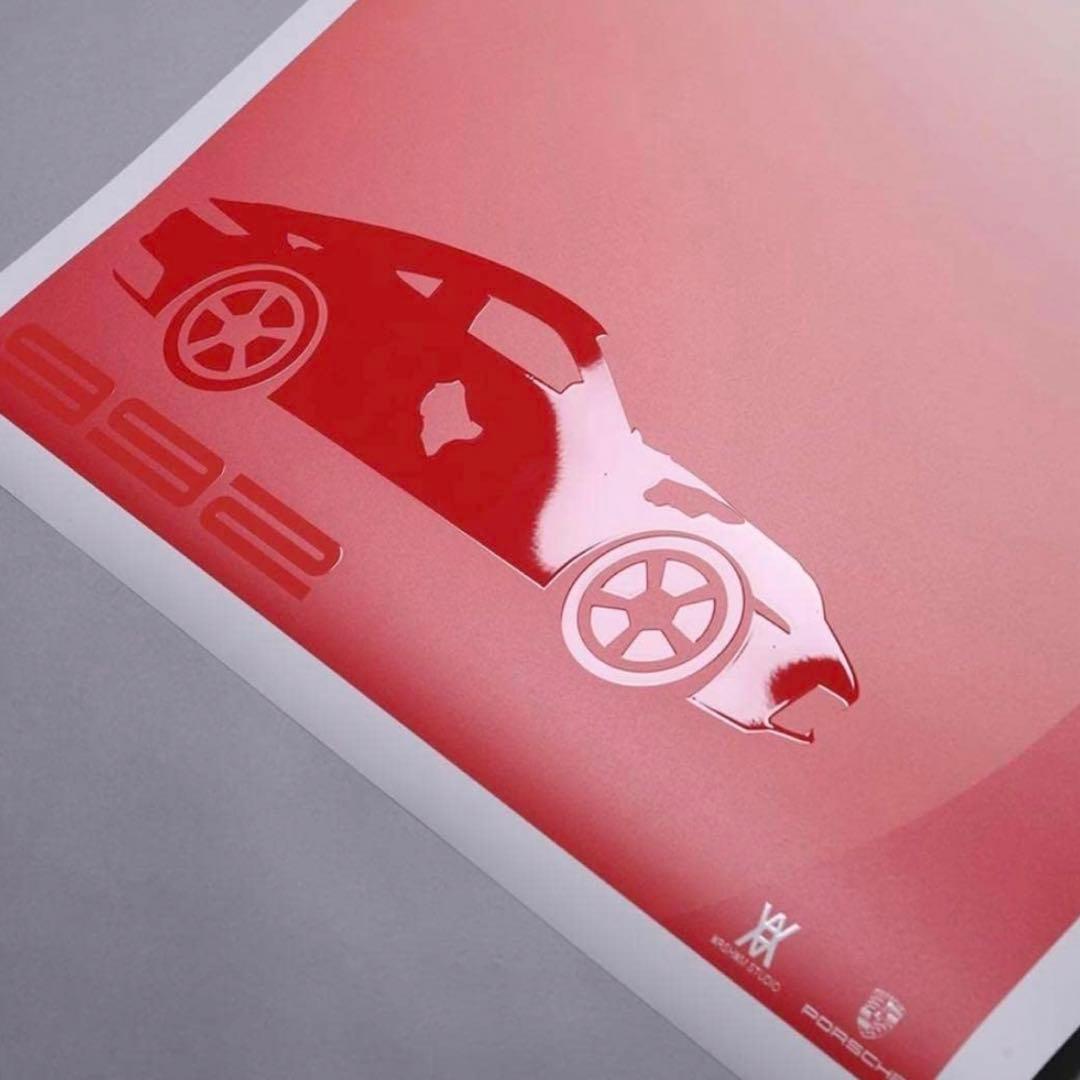 新品　ダニエルアーシャム　ポルシェ　ポスター　公式　PORSCHE