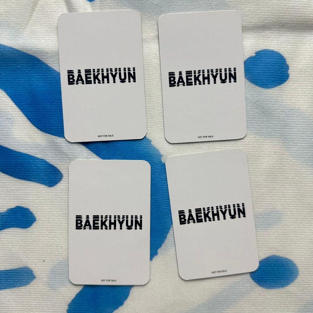 日本 EXO BAEKHYUN 当選 ベッキョン トレカ4 枚