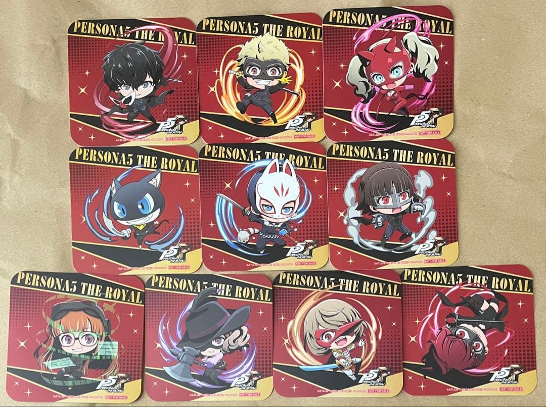 コンプセット ペルソナ5 P5 P5R セガ コラボ カフェ コースター