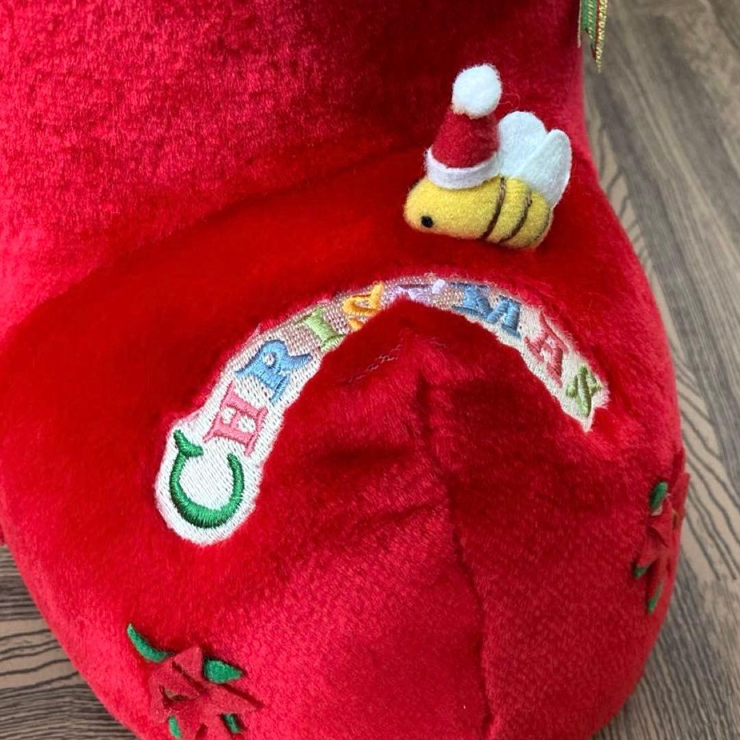 ディズニーストア　くまのプーさん　クリスマス　マスコット　ぬいぐるみ　平成レトロ