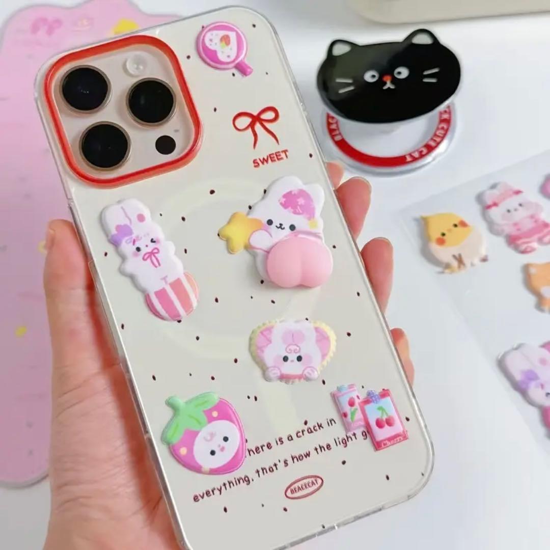 おしりぷにぷにシール　立体シール　3Dシール マシュマロシール