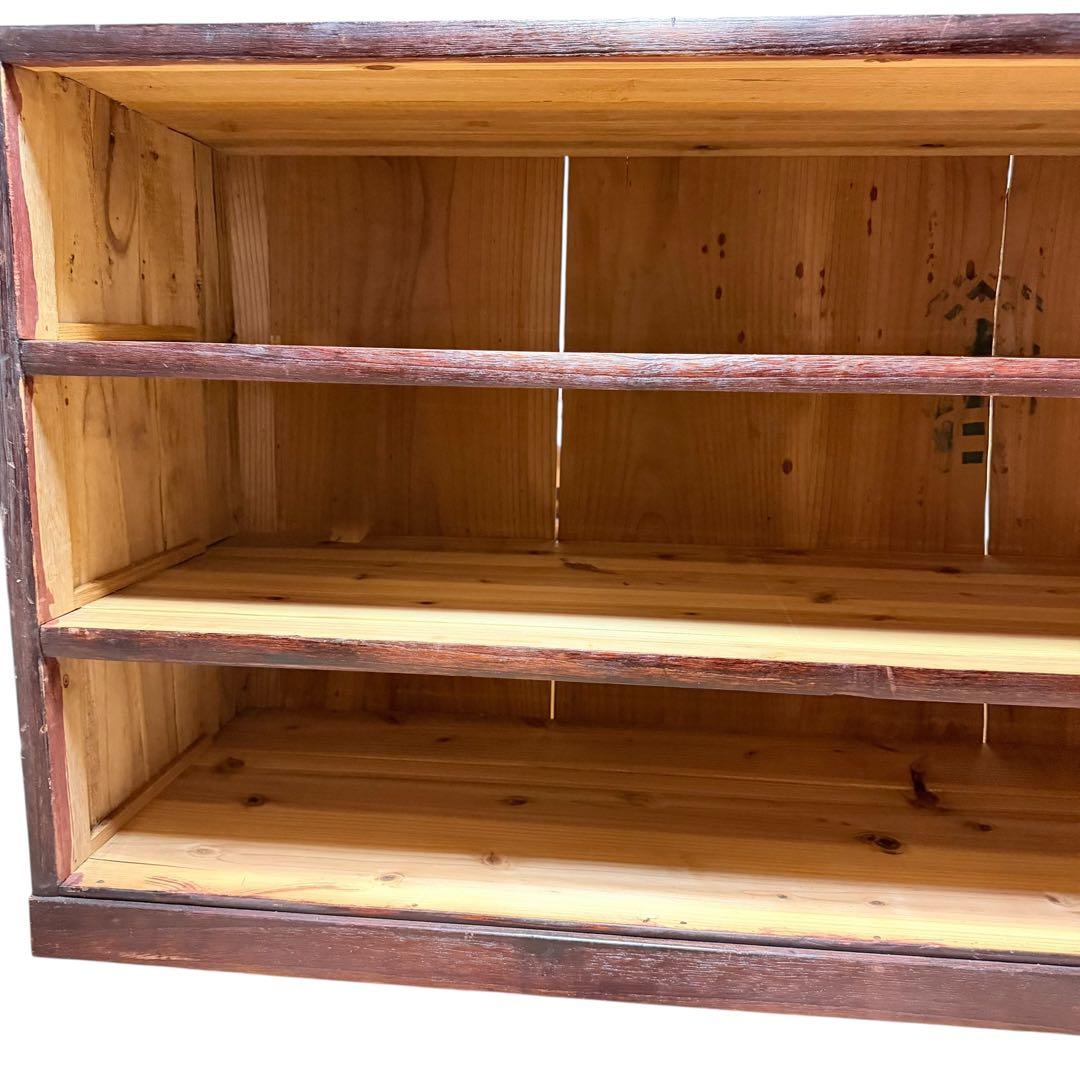 民芸 木彫 木製 3段チェスト タンス 無垢 レトロ 家具 ディスプレイ y2k