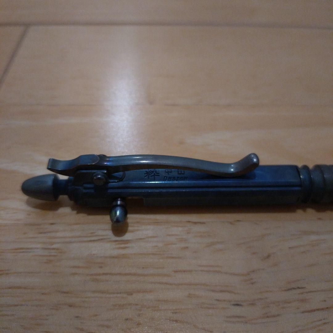 中山英俊 氏監修　ボールペン　チタン　ボルトアクション　ペン　粋　削り出し