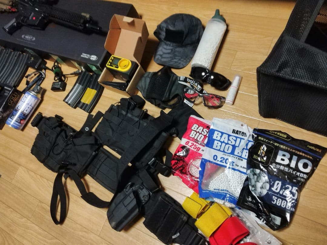 次世代電動ガン Mk18 Mod.1　ハイキャパゴールドマッチ　サバゲーセット