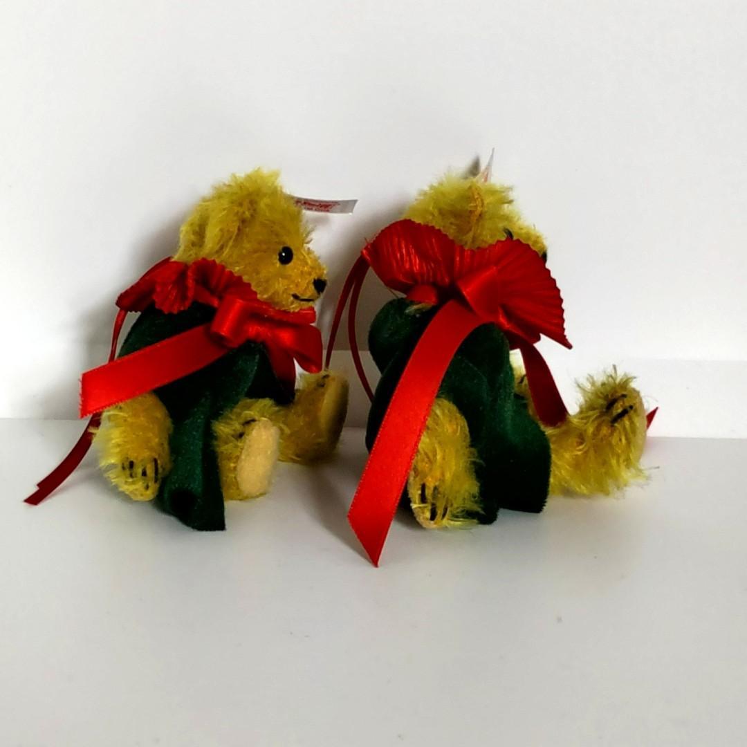 Steiff　シュタイフ　クリスマス　オーナメント　テディベア　2体セット