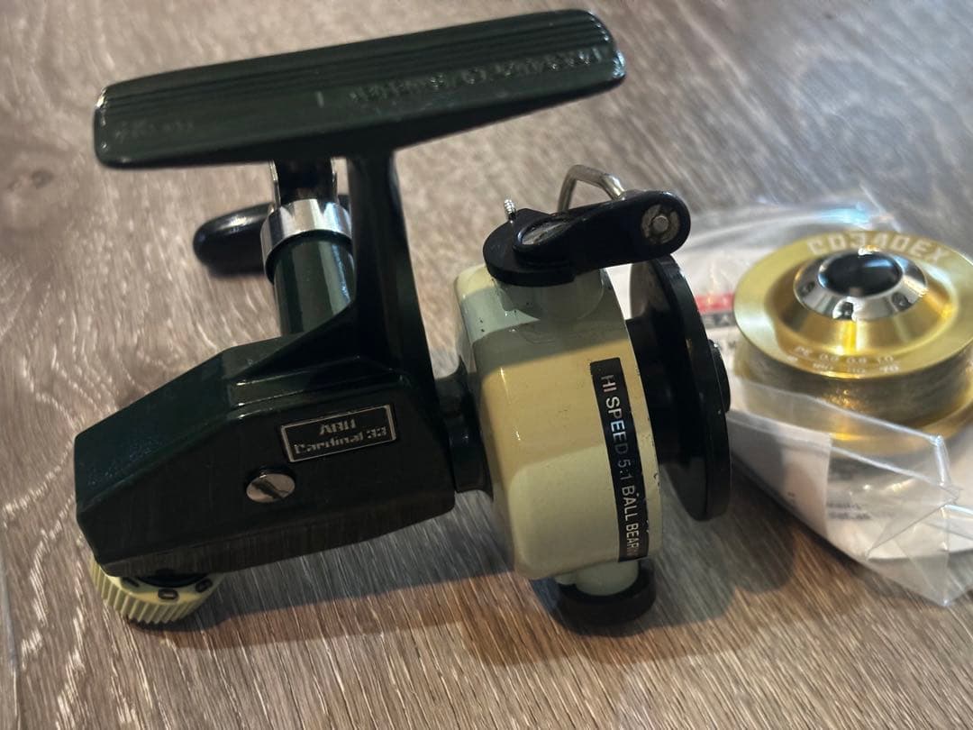 ＡＢＵ.カーディナル33.スピニングリール アベイル アルミスプール セット売り