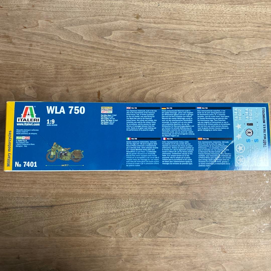 ITALERI WLA 750 ハーレー　プラモデル