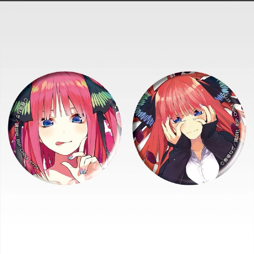 五等分の花嫁一番くじラストワン賞 色紙 缶バッチ