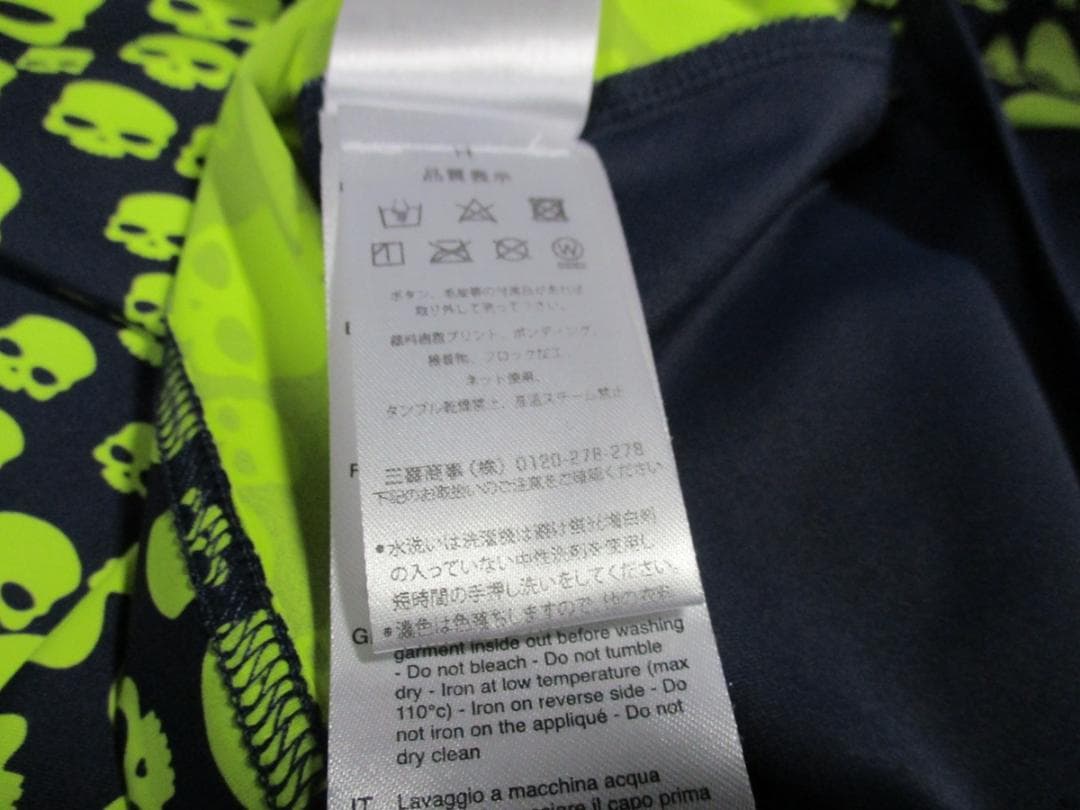【ハイドロゲン・テニス】マルチアイコン・テックＴシャツ★XL★ネイビー×イエロー