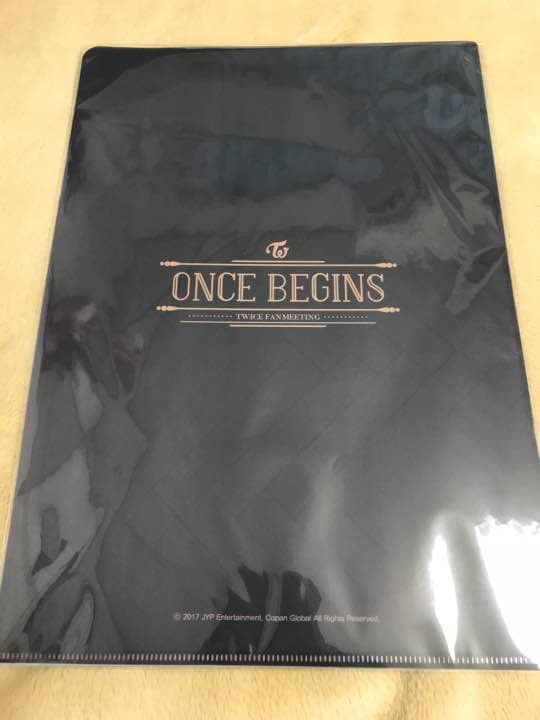 TWICE ONCE BEGINS ミナ 公式クリアファイル