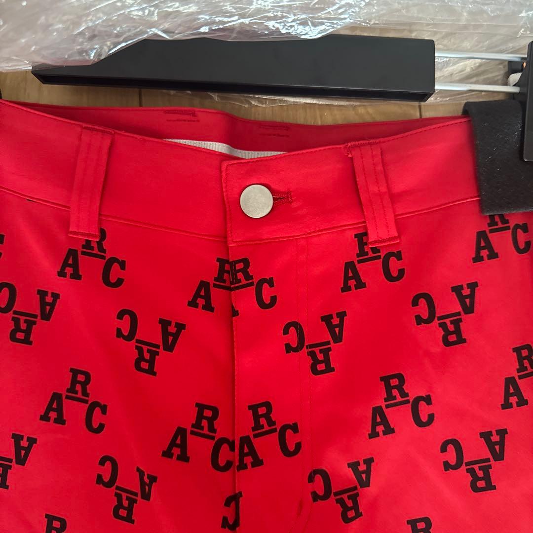 ABCHIVO 防水ロゴプリントパンツ レッド