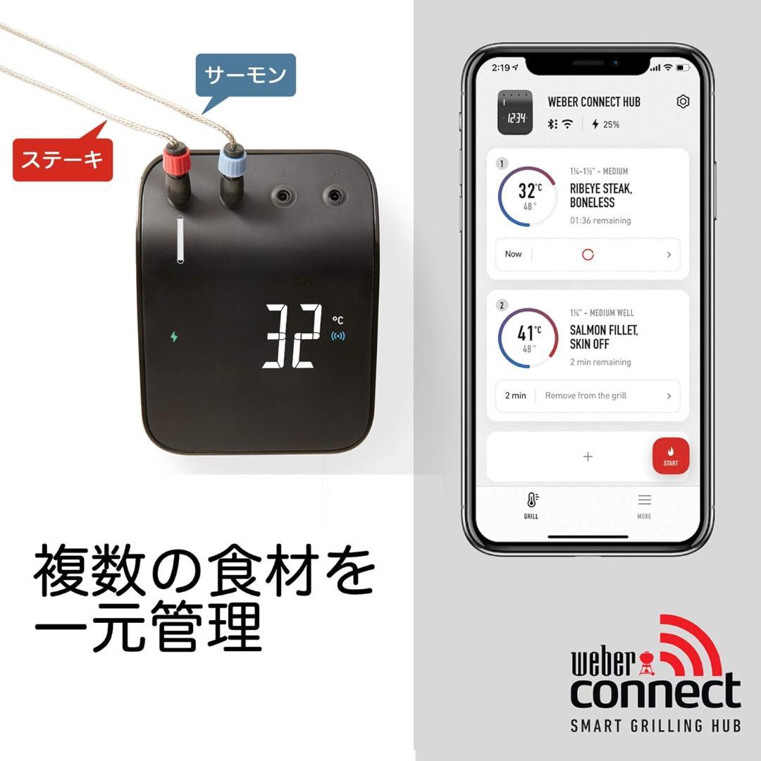 WEBER Connect Smart Grilling Hub 3203 温度