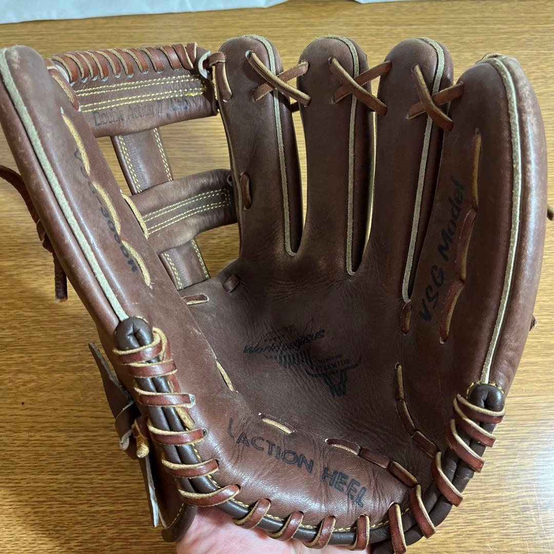 ワールドペガサス 一般硬式 グローブ グラブ 外野用 右投げ 美品