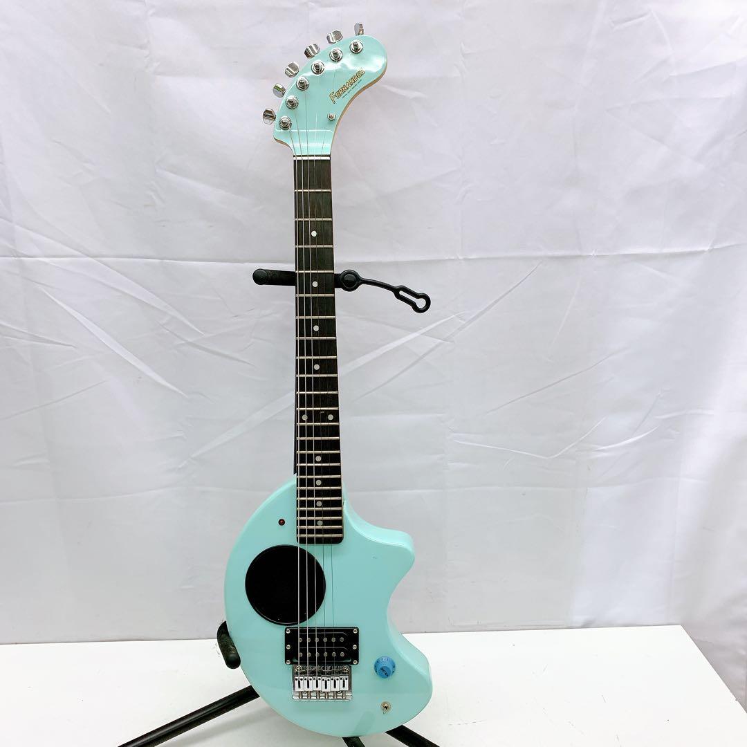 9AB035 フェルナンデス ZO-3 エレキギター ミントグリーン アンプ内蔵