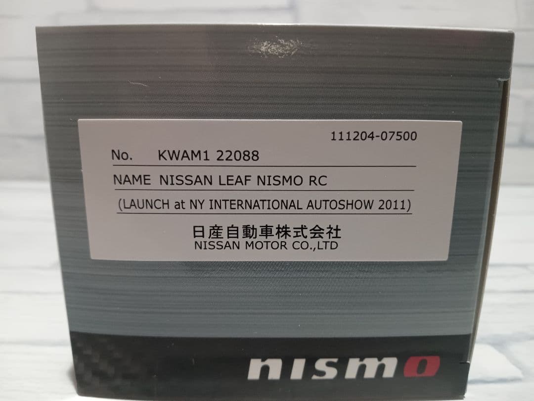 1/43 日産　リーフニスモ RC NY国際オートショー 504台限定ミニカー