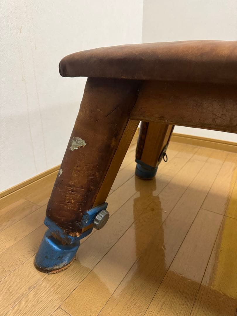 レザー フラットベンチ 高さ調整可能