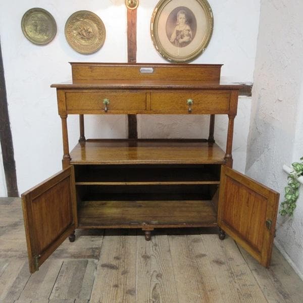イギリス アンティーク 家具 1921年 サイドボード ダムウェイター 6173