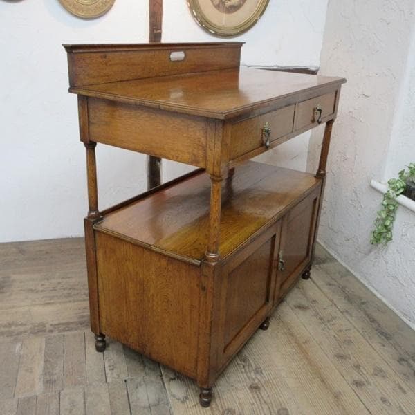 イギリス アンティーク 家具 1921年 サイドボード ダムウェイター 6173