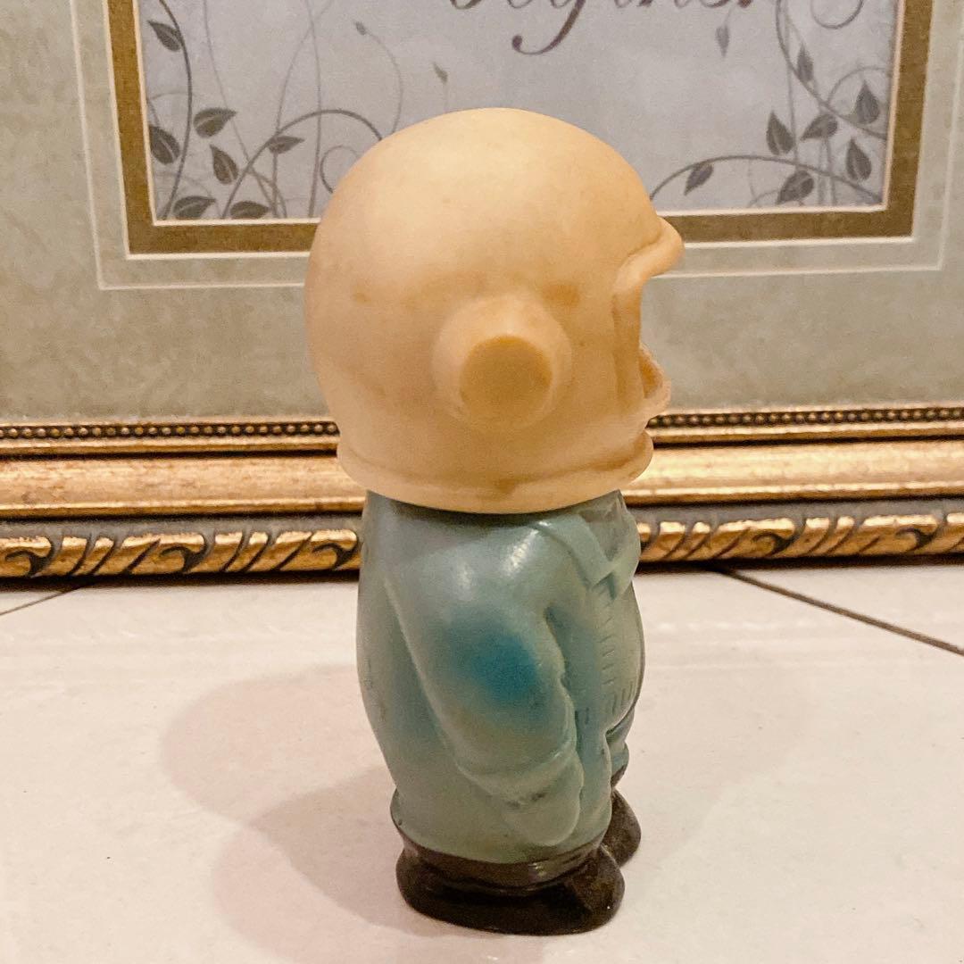 ソフビ　昭和レトロ　宇宙飛行士　貯金箱