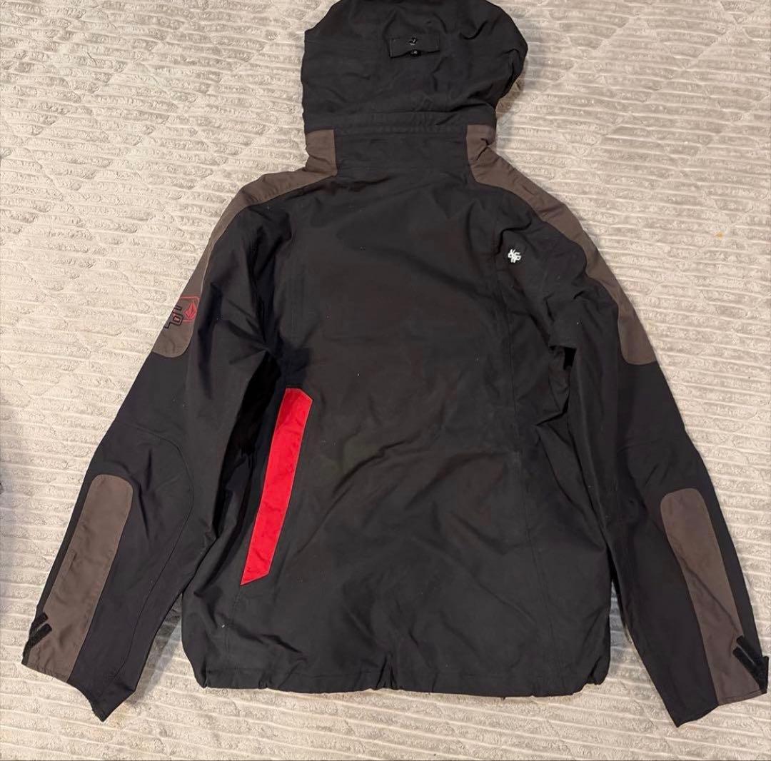 VOLCOM スノーボードウェア上下セットブラック/ブラウンL ボルコム