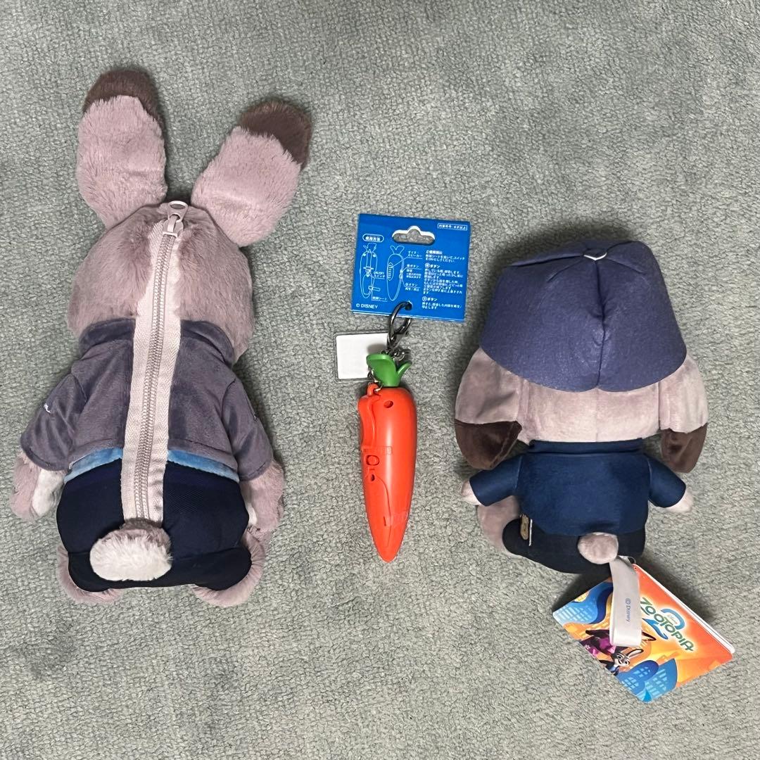ズートピア ジュディ　ぬいぐるみ2体とにんじんペン　ガチャガチャ　10点セット