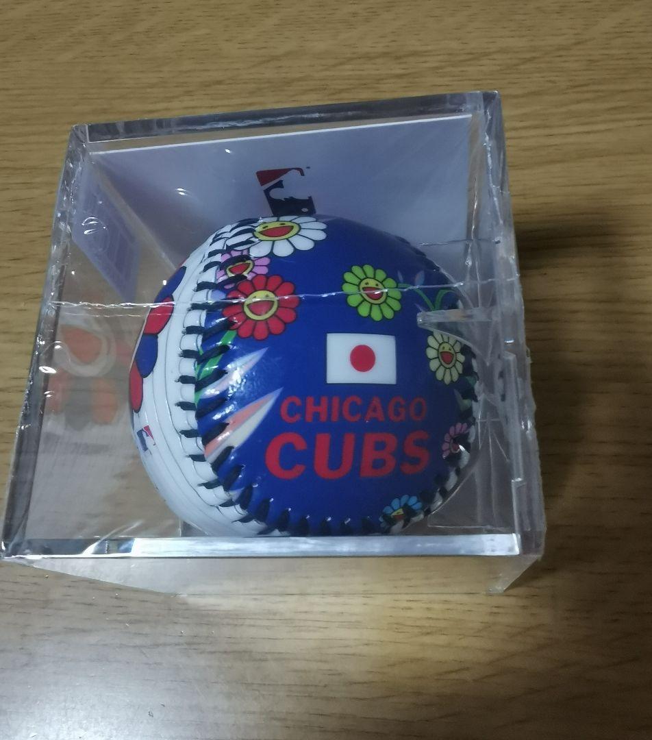 村上隆☆【限定】ボール☆MLB 東京 2025 開幕戦 シカゴカブス 花柄 ☆